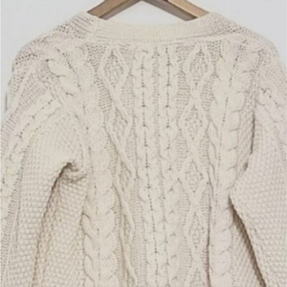 Aran Craft Chunky Merino Wool Sweater - Picture 4 of 8